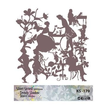 Cadence Siluet Trendy Shadow Stencil KS-179