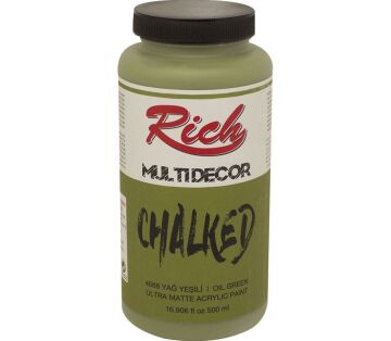 Rich Multi Decor Chalked Akrilik Boya 500ml. 4568 YAĞ YEŞİLİ