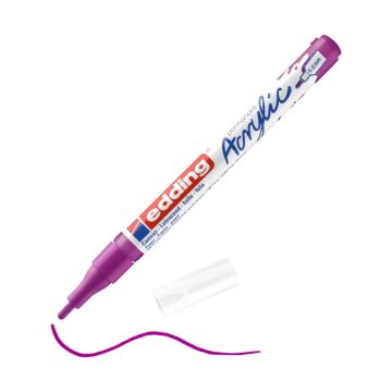 Edding 5300 İnce Uçlu Akrilik Markör - Orman Meyvesi - 1-2 Mm’Lik İnce Yuvarlak Uç