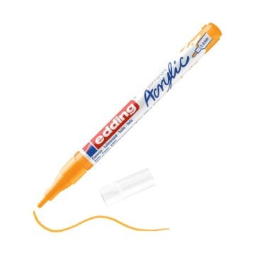 Edding 5300 İnce Uçlu Akrilik Markör - Güneş Sarısı - 1-2 Mm’Lik İnce Yuvarlak Uç