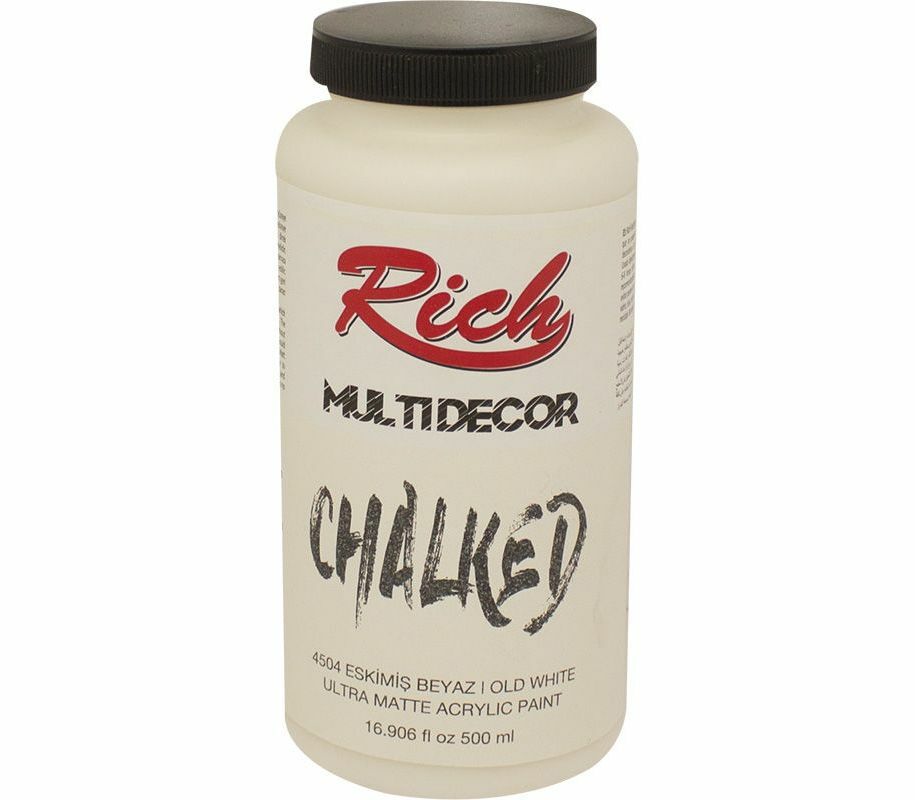 Rich Multi Decor Chalked Akrilik Boya 500ml. 4504 ESKİMİŞ BEYAZ