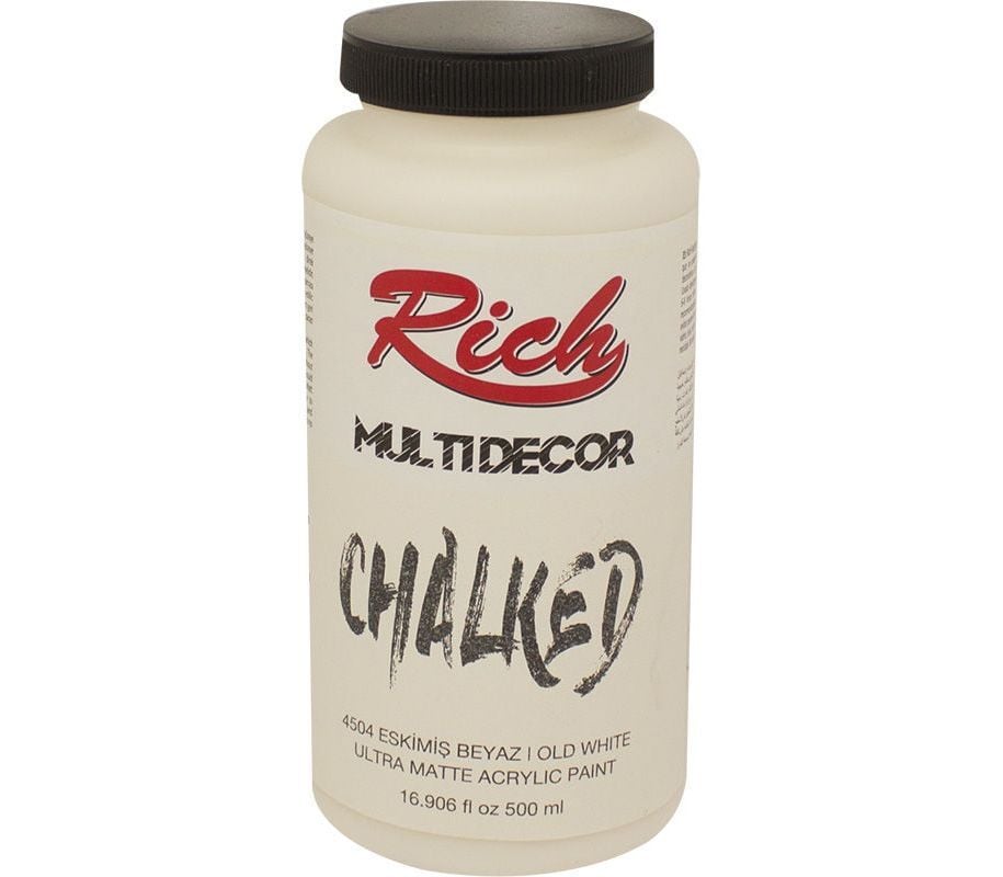 Rich Multi Decor Chalked Akrilik Boya 500ml. 4504 ESKİMİŞ BEYAZ