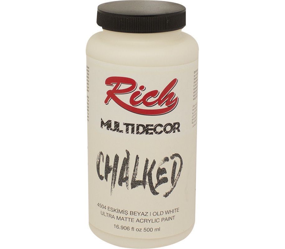 Rich Multi Decor Chalked Akrilik Boya 500ml. 4504 ESKİMİŞ BEYAZ
