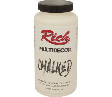 Rich Multi Decor Chalked Akrilik Boya 500ml. 4504 ESKİMİŞ BEYAZ