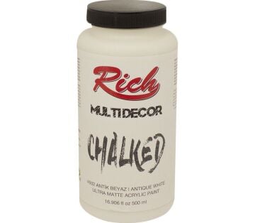 Rich Multi Decor Chalked Akrilik Boya 500ml. 4502 ANTİK BEYAZ