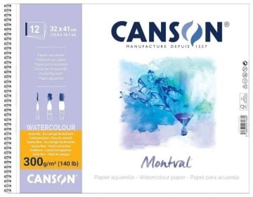 Canson Montval Suluboya Blok - 32x41cm - 300gr - 12 Yaprak