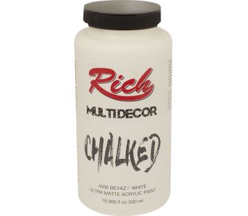 Rich Multi Decor Chalked Akrilik Boya 500ml. 4500 BEYAZ