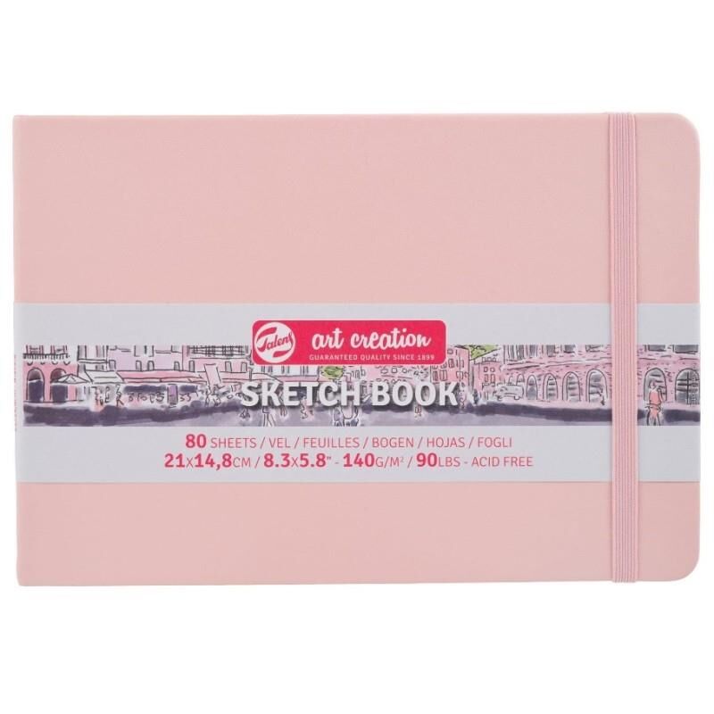 Art creation Sketch Book Eskiz Bloğu 21x14,8 140gr 80 Yaprak PASTEL PEMBE