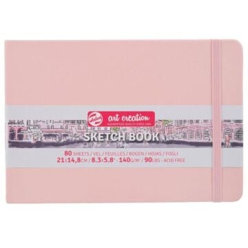 Art creation Sketch Book Eskiz Bloğu 21x14,8 140gr 80 YaprakPASTEL PEMBE