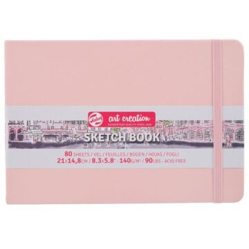 Art creation Sketch Book Eskiz Bloğu 21x14,8 140gr 80 Yaprak PASTEL PEMBE