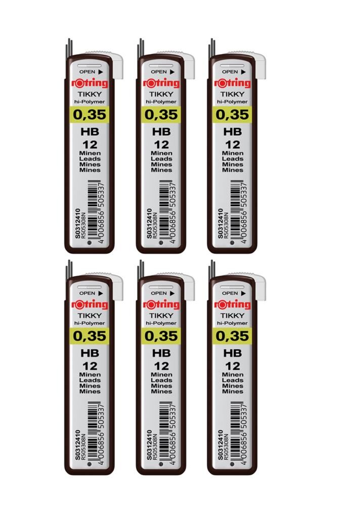 Rotring 0.35 Kalem Ucu Hb (s0312410) 6 Lı Paket