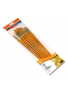 D.Rowney Simply Uzun Saplı Sentetik Fırça Seti 10 lu