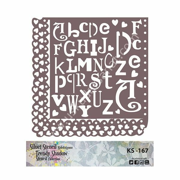 Cadence Siluet Trendy Shadow Stencil KS-167