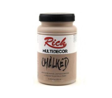 Rich Multi Decor Chalked Akrilik Boya 250ml. 4582 ANTİK KAHVE