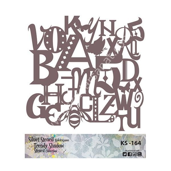 Cadence Siluet Trendy Shadow Stencil KS-164