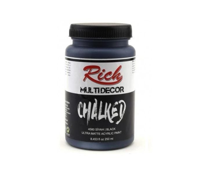 Rich Multi Decor Chalked Akrilik Boya 250ml. 4580 SİYAH
