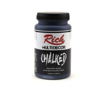 Rich Multi Decor Chalked Akrilik Boya 250ml. 4580 SİYAH