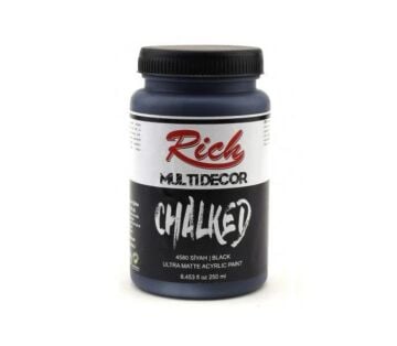 Rich Multi Decor Chalked Akrilik Boya 250ml. 4580 SİYAH