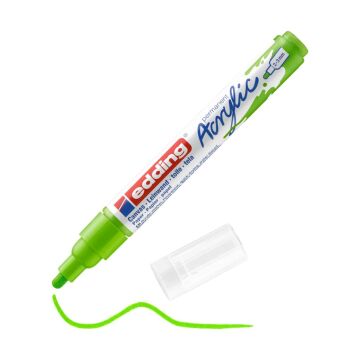 Edding 5100 Orta Uçlu Akrilik Markör - Sarı-Yeşil - 2-3 Mm’Lik Yuvarlak Uç