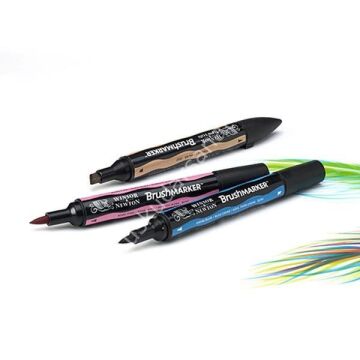W.Newton BrushMarker Grafik Kalemi Yellow Y657