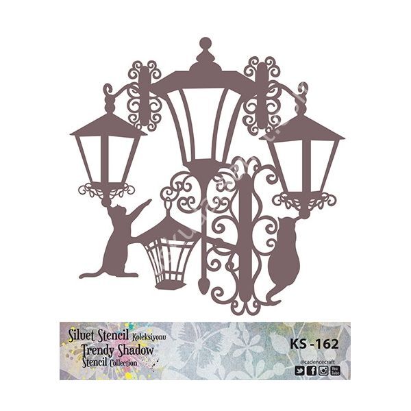 Cadence Siluet Trendy Shadow Stencil KS-162