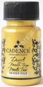 Cadence Dora Metalik Boya 50ml 136 Rich Gold