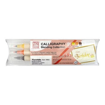 Zig Memory System MS-3400 Blending Collection Çift Uçlu Kaligrafi Kalemi Seti 2 – 5 mm 3VFU