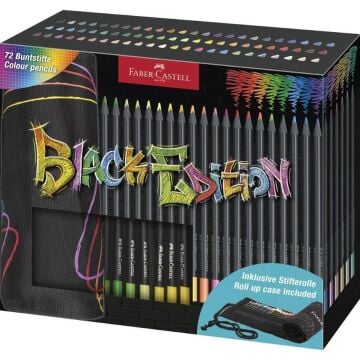 Faber Castell Black Edition Renkli Kalem Rulosu 72 parça