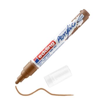 Edding 5100 Orta Uçlu Akrilik Markör - Fındık Kahvesi - 2-3 Mm’Lik Yuvarlak Uç