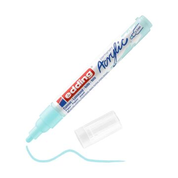 Edding 5100 Orta Uçlu Akrilik Markör - Pastel-Mavi - 2-3 Mm’Lik Yuvarlak Uç