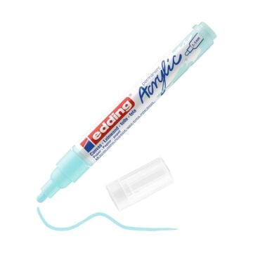 Edding 5100 Orta Uçlu Akrilik Markör - Pastel-Mavi - 2-3 Mm’Lik Yuvarlak Uç
