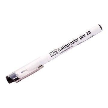 Zig Calligraphy Pen YAN KESİK Kaligrafi Kalemi 2.0 mm Siyah