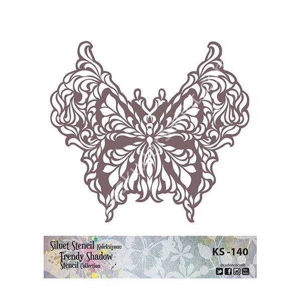 Cadence Siluet Trendy Shadow Stencil KS-140