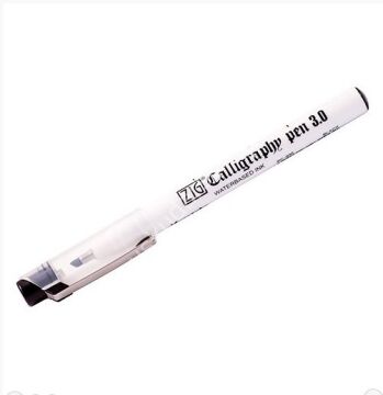 Zig Calligraphy Pen YAN KESİK Kaligrafi Kalemi 3.0 mm Siyah