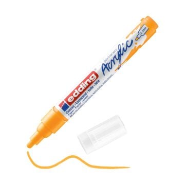 Edding 5100 Orta Uçlu Akrilik Markör - Güneş Sarısı - 2-3 Mm’Lik Yuvarlak Uç