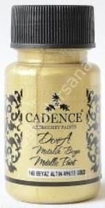 Cadence Dora Metalik Boya 50ml 148 Beyaz Altın