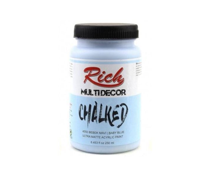 Rich Multi Decor Chalked Akrilik Boya 250ml. 4550 BEBEK MAVİ