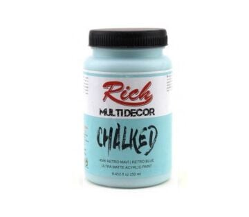 Rich Multi Decor Chalked Akrilik Boya 250ml. 4546 RETRO MAVİ