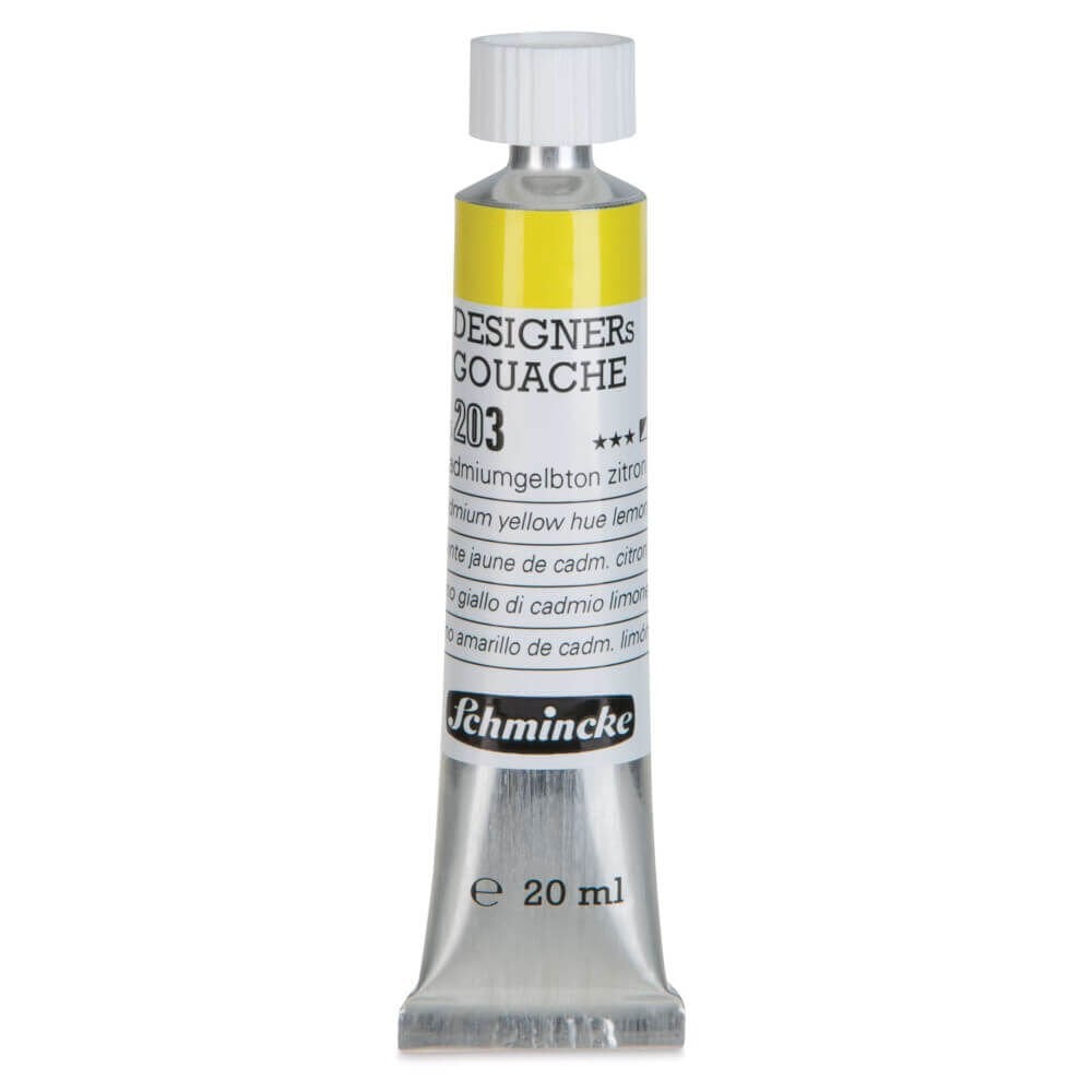 Schmincke HKS Designers Guaj Boya 20 ml Cadmium Yellow Hue Lemon 203