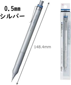 Tombow Graph Fine 0,5 mm Mekanik Kurşun Kalem Gümüş DPA-112A Mekanik Kalem