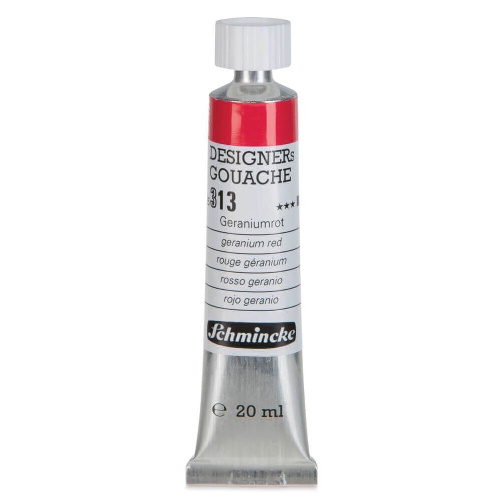 Schmincke HKS Designers Guaj Boya 20 ml Geranium Red 313