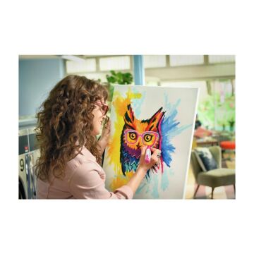 Edding 5000 Kalın Uçlu Akrilik Markör - Trafik Beyaz - 5-10 Mm’Lik Kesik Uç