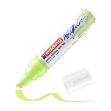 Edding 5000 Kalın Uçlu Akrilik Markör - Pastel-Yeşil - 5-10 Mm’Lik Kesik Uç