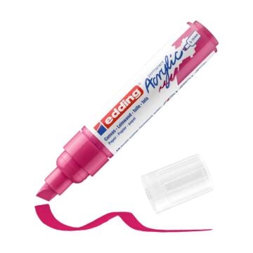 Edding 5000 Kalın Uçlu Akrilik Markör - Telemagenta - 5-10 Mm’Lik Kesik Uç