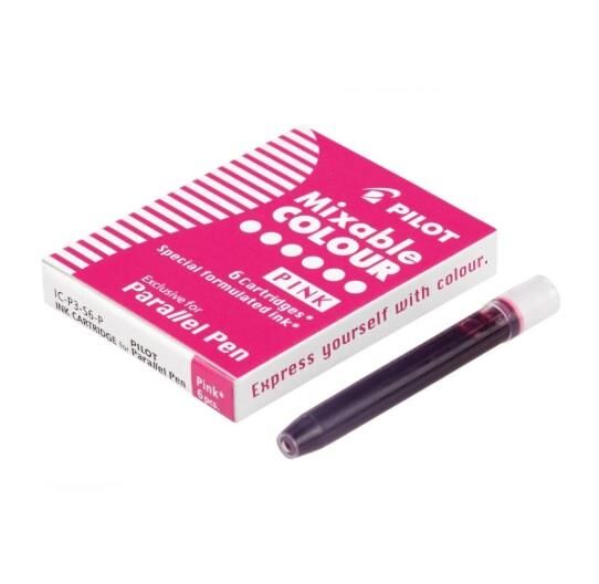 Pilot Parallel Pen  Mürekkep Kartuş - Renk : Pembe 6 ad