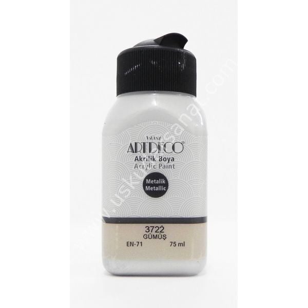 Artdeco Metalik Akrilik Boya 75 ml 3722 GÜMÜŞ