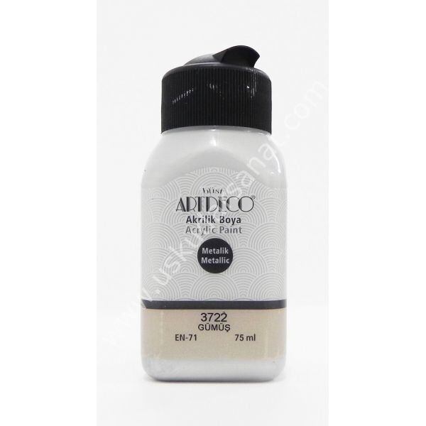 Artdeco Metalik Akrilik Boya 75 ml 3722 GÜMÜŞ