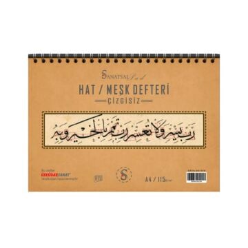 Sanatsal Pad Hat -Meşk Defteri A4 80 Yap. 115gr Çizgisiz
