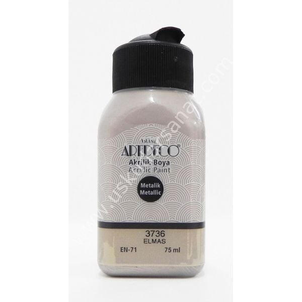 Artdeco Metalik Akrilik Boya 75 ml 3736 ELMAS