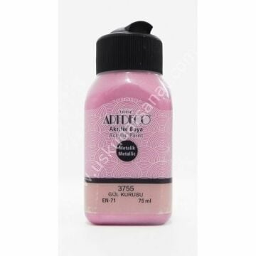 Artdeco Metalik Akrilik Boya 75 ml 3755 GÜL KURUSU